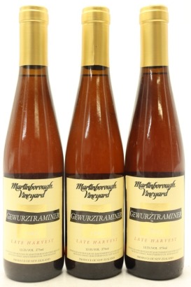 (3) 1995 Martinborough Vineyard Late Harvest Gewurztraminer, Martinborough, 375ml