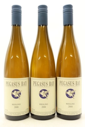 (3) 2008 Pegasus Bay Riesling, Waipara