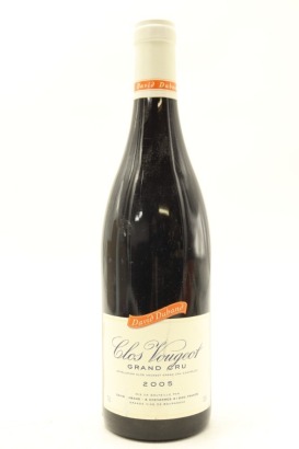 (1) 2005 Domaine David Duband Clos de Vougeot Grand Cru, Cote de Nuits