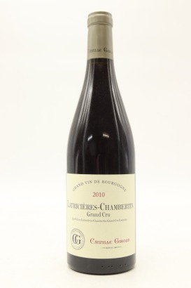(1) 2010 Camille Giroud Latricieres-Chambertin Grand Cru, Cote de Nuits