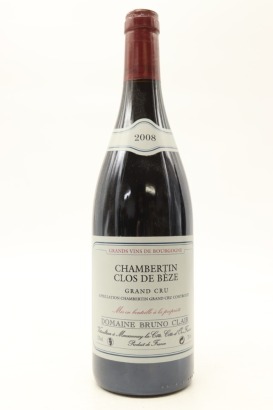(1) 2008 Domaine Bruno Clair Chambertin-Clos de Beze Grand Cru, Cote de Nuits [JR16] [RP95]