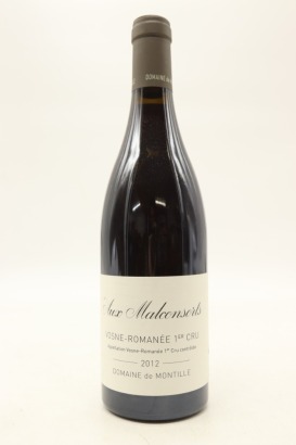 (1) 2012 Domaine de Montille Aux Malconsorts, Vosne-Romanee Premier Cru [JR17.5]