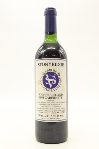 (1) 1995 Stonyridge Vineyard Larose, Waiheke Island (US)