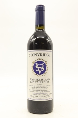 (1) 1999 Stonyridge Vineyard Larose, Waiheke Island