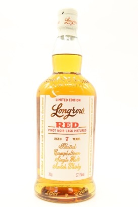 (1) Longrow 'Red' Limited Edition Pinot Noir Casks Peated 7 Year Old 2024 Edition Single Malt Scotch Whisky, 57.1% ABV
