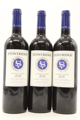 (3) 2020 Stonyridge Vineyard Larose, Waiheke Island