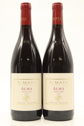 (2) 2019 Te Mata Estate Alma Pinot Noir, Hawke's Bay