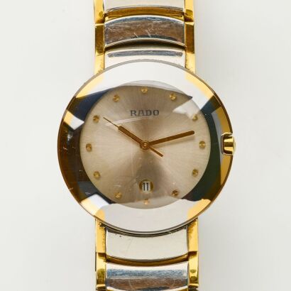 Stainless Steel / Gold Plated, 33mm Rado DiaStar Quartz Wristwatch, circa 1990's