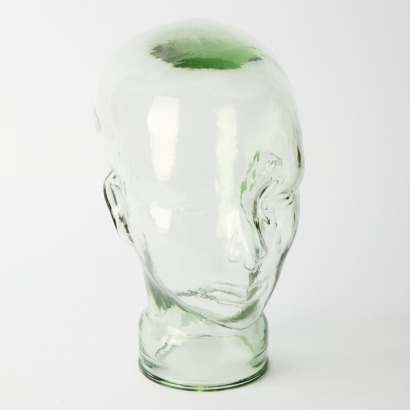 A Glass Mannequin Head