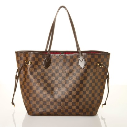 Louis Vuitton, Damier Ebene Neverfull MM Bag