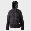 Chanel, Coco Neige Reversible Black Zip Up Hooded Jacket, SIze 40