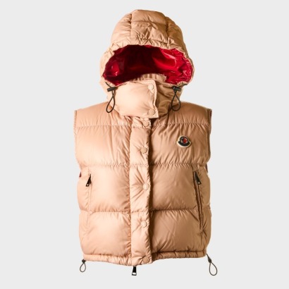Moncler, Alpiste Gilet Indi Pink Vest, Size 1
