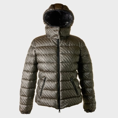 Moncler, Limited Badyf Silver Puffer Jacket, Size 2