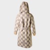 Louis Vuitton, Ecru Hooded Wrap Coat, Size 36 - 2