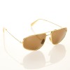 Celine, Black / Gold-tone Aviator Sunglasses with Box