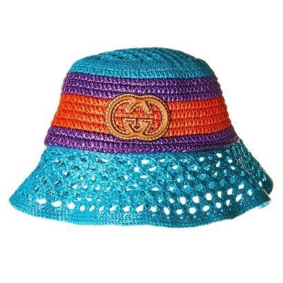 Gucci, Raffia-Effect Viscose Bucket Hat - Near new