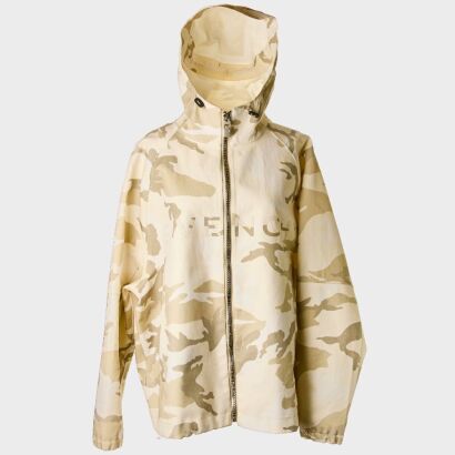 Givenchy, Hooded Light Beige Camouflage Jacket, Size 44 - Near new