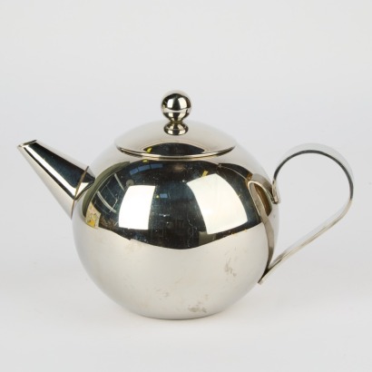 A Stainless Steel Teapot By Euro Line