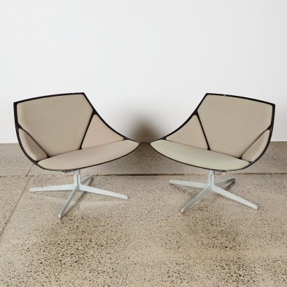 A Pair of Jehs and Laub 2002 Space Chairs for Fritz Hansen