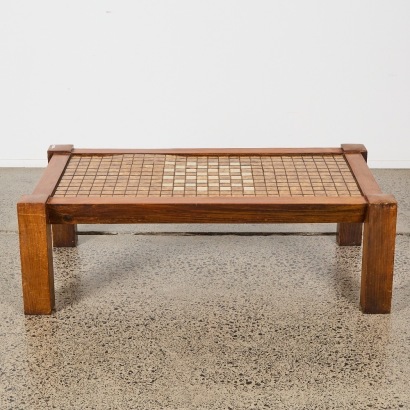 A Mid-Century Tiled Topped Coffee Table