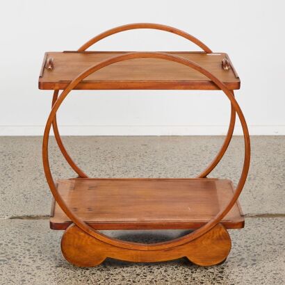 An Art Deco Tea Trolley with Lift Out Tray