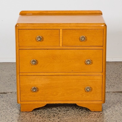 An Art Deco Oak Chest Of Drawers