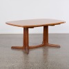 A Teak Expanding Pedestal Table by Niels Otto Moller for Gudme Mobelfabrik - 2