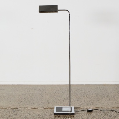 A Chrome Standard Lamp