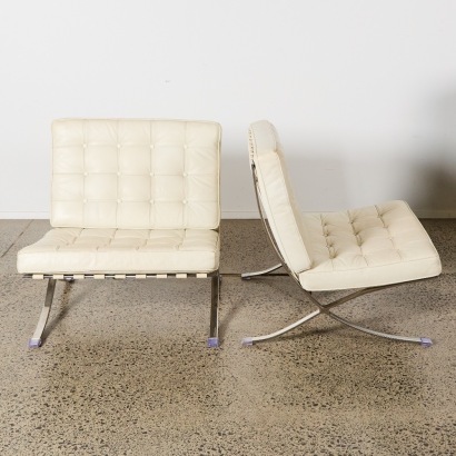 A Pair of Replica Barcelona Chairs