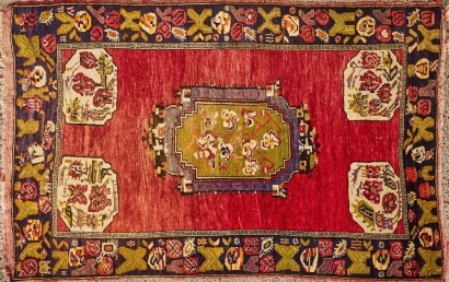 A Rug with Floral Design
