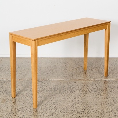 A Solid Oak Console Table