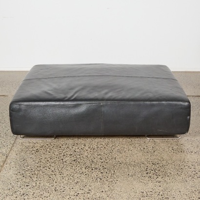 A Moroso Black Leather Lowseat