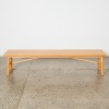 A Solid Oak Bench Seat
