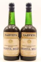 (2) NV Harveys Extra Superior Golden Sherry Bristol Milk