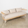 An Indoor/Outdoor Curve Back 3-Seater Couch - 2