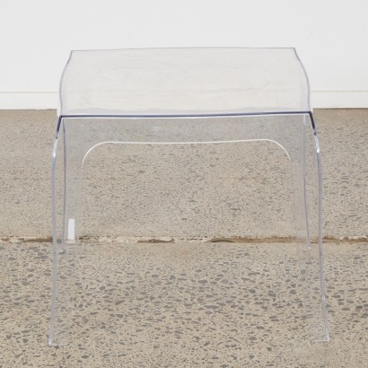 A Kartell Style Ghost Side Table