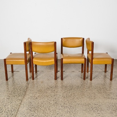 A Set Of Four Mid Century Chairs