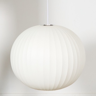 A George Nelson Style Large Ball Pendant Light