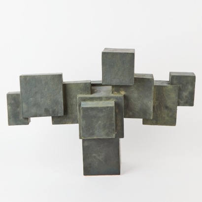 A Matt Bronze Pyrites Sculpture by Graham Ambrose