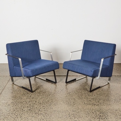 A Pair of Nelson Style Armchairs by Sam Haughton for IMO