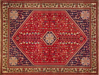 A Vintage Persian Abadeh Rug
