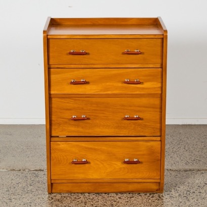 An Art Deco Rimu Chest of Drawers