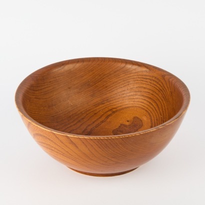 A Mid Century Elmwood Bowl