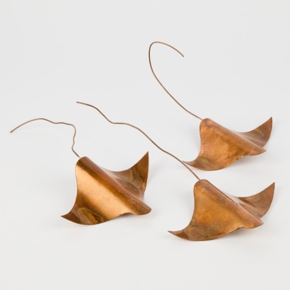 A Trio Of Wall Hung Brass Sting Rays