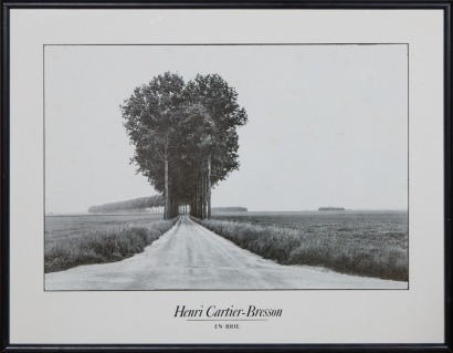A Large Framed Print "En Brie" by Henri Cartier Bresson