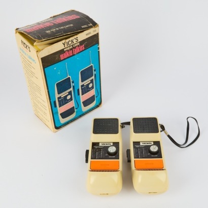 A Box Set of Vintage Working Yicks Morse Code Walkie Talkies