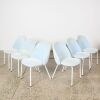 A Set of Six Miniforms ILLO Chairs In Velvet AF