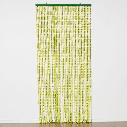 A 1960s Plastic Beaded Curtain