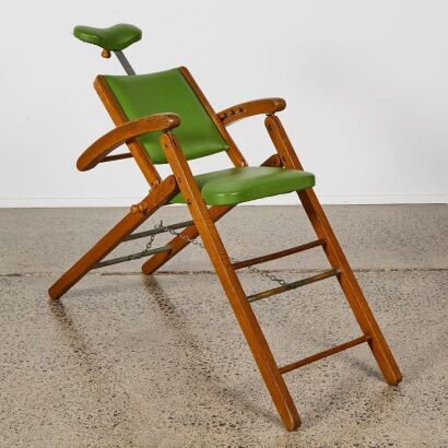 A Vintage Folding Army Dentistry Chair