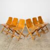 A Set of Six Storkline Chairs by Bruce Watt from Anglican Church Taihape